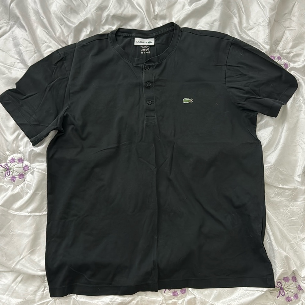 Lacoste Black Short Sleeve Tee